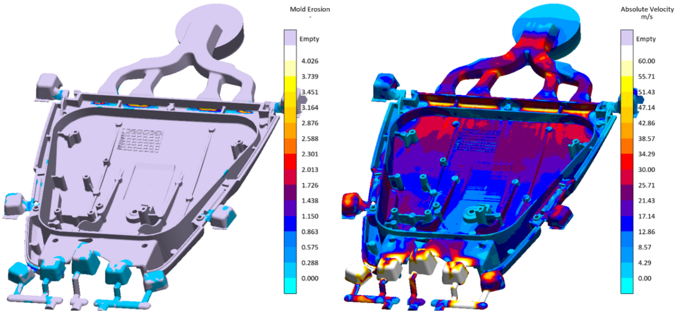 在MAGMASOFT&reg;中首先可以通過沖蝕結果進行快速甄別
