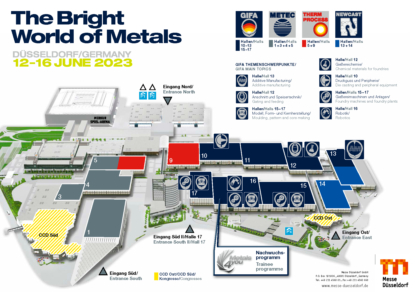 GMTN2023系列展以“璀璨金屬世界”為主題，覆蓋了鑄造技術、精密鑄件、冶金及熱處理技術四大板塊